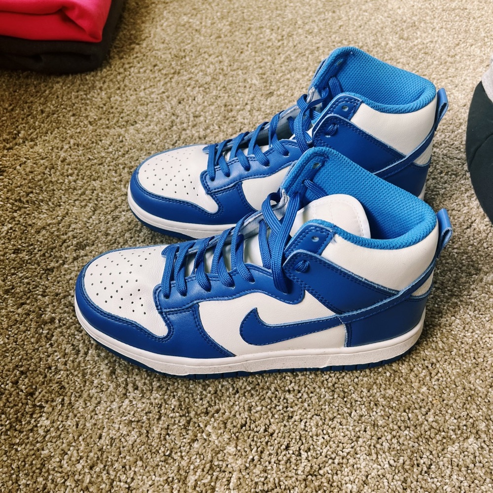 Blue High Top Nike Dunks